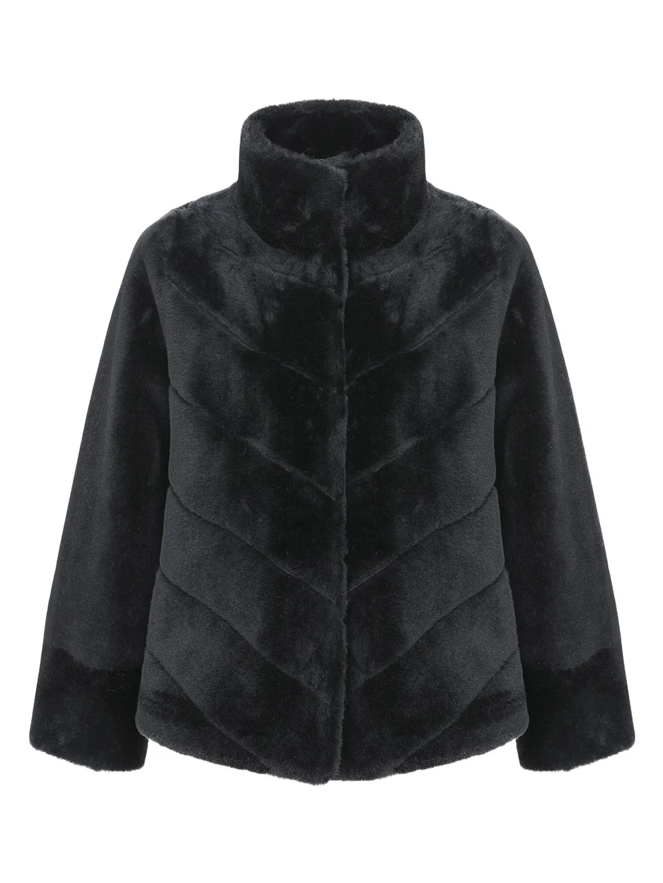 Reversible Merino Shearling Lamb Chevron Jacket Reversible Merino Shearling Lamb Chevron Jacket
