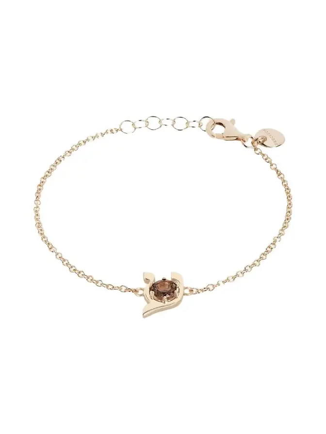 18K Gold Hebrew AYN Initial Bracelet 18K Gold Hebrew AYN Initial Bracelet