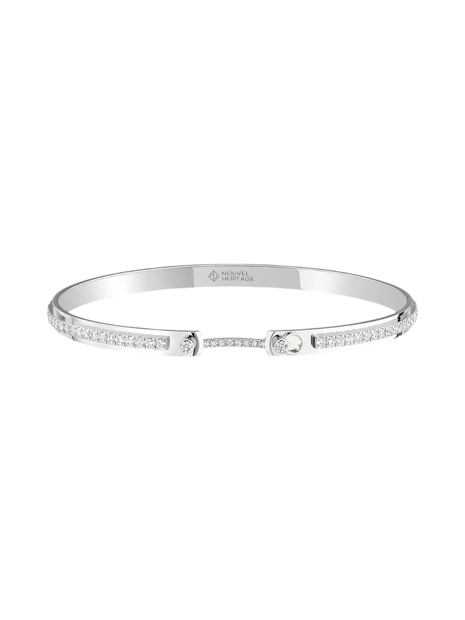 18K Tuxedo Mood Bangle