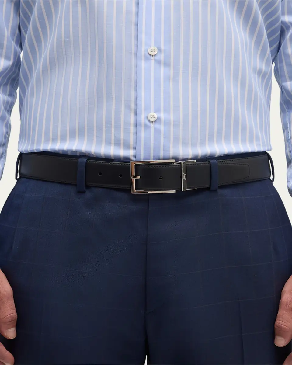 Brioni Men's Twist Buckle Reversible Belt | Thumbnail 2