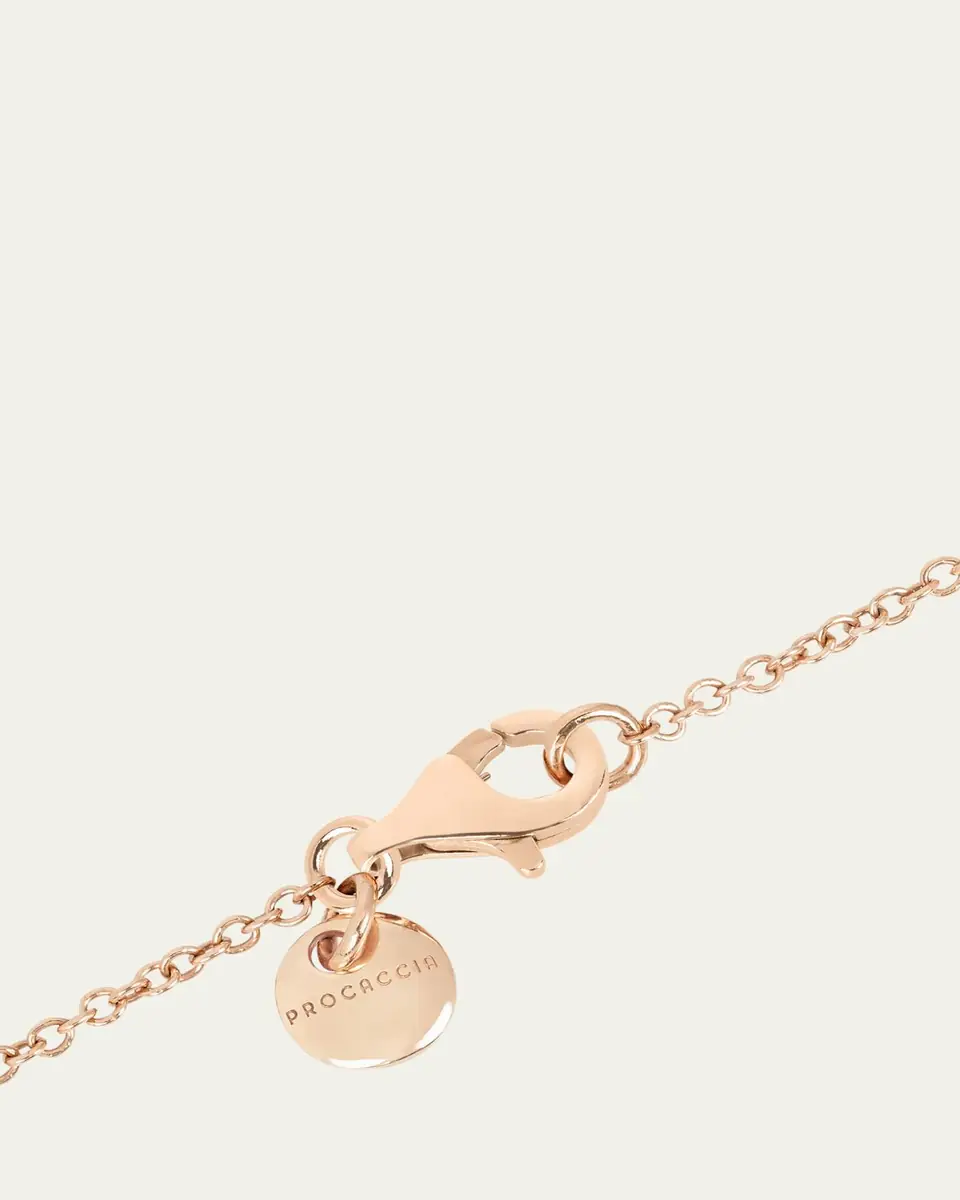Procaccia Jewelry 18K Gold Hebrew BET Gray Spinel Initial Necklace, 18"L | Thumbnail 4