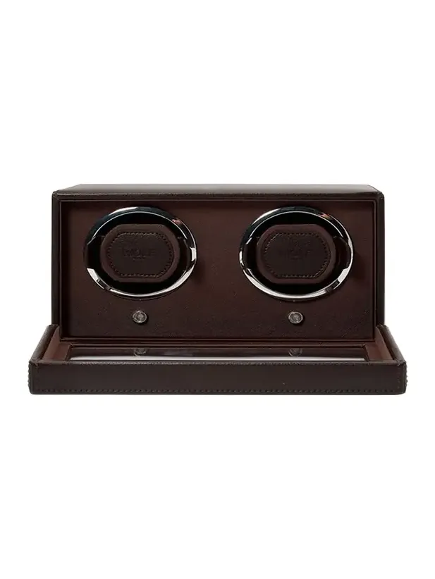 Wolf Cub Double Watch Winder with Cover