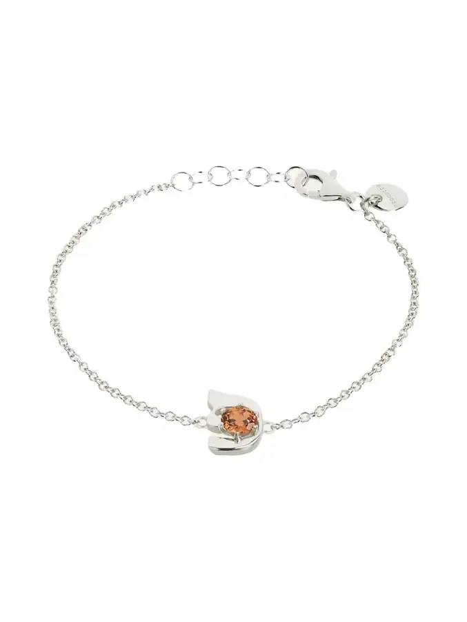 18K Gold Hebrew PEH Initial Bracelet
