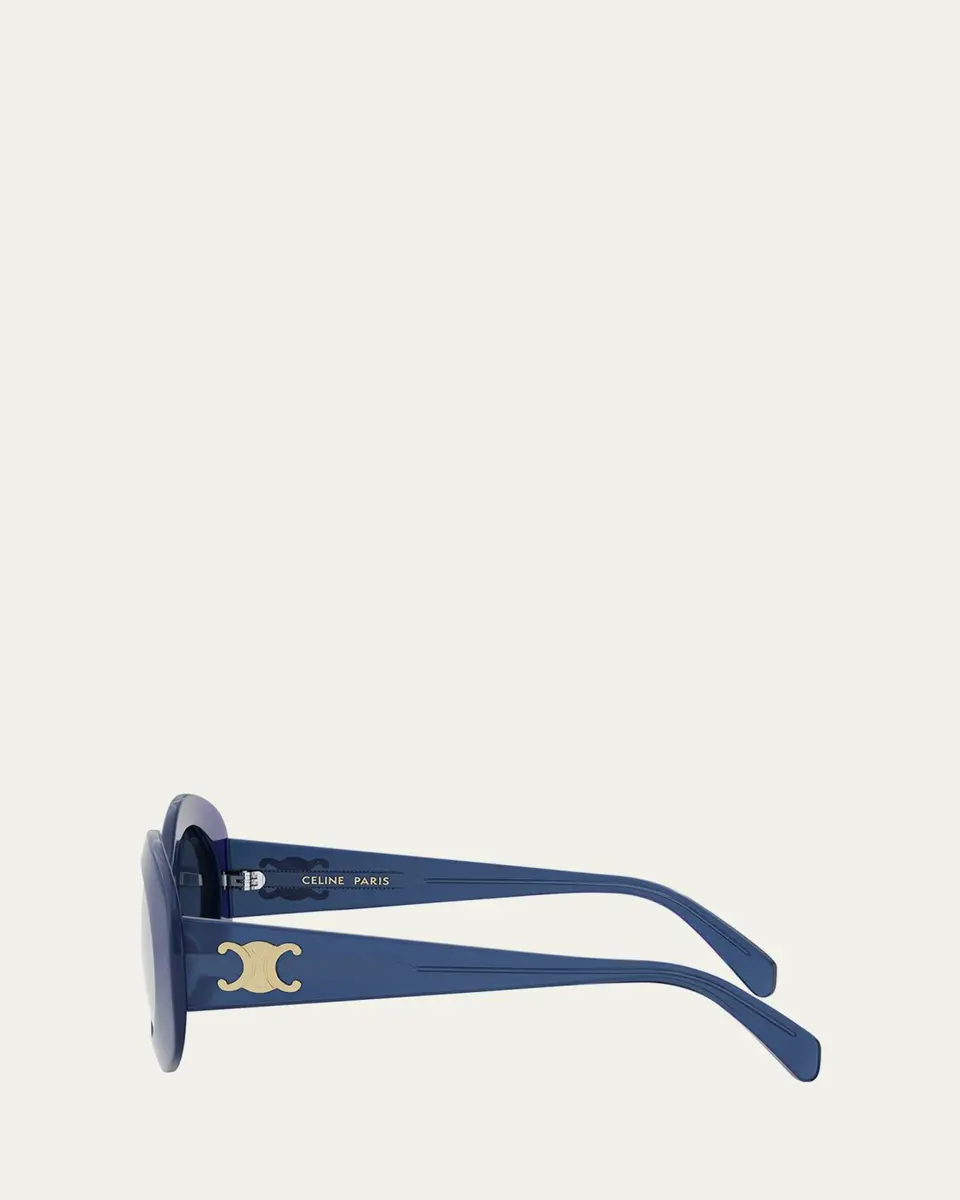 Celine Triomphe Round Acetate Sunglasses | Thumbnail 5 Celine Triomphe Round Acetate Sunglasses | Thumbnail 5
