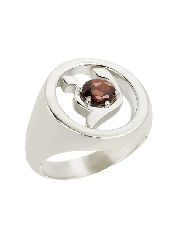 18K Gold Hebrew AYN Initial Signet Ring 18K Gold Hebrew AYN Initial Signet Ring