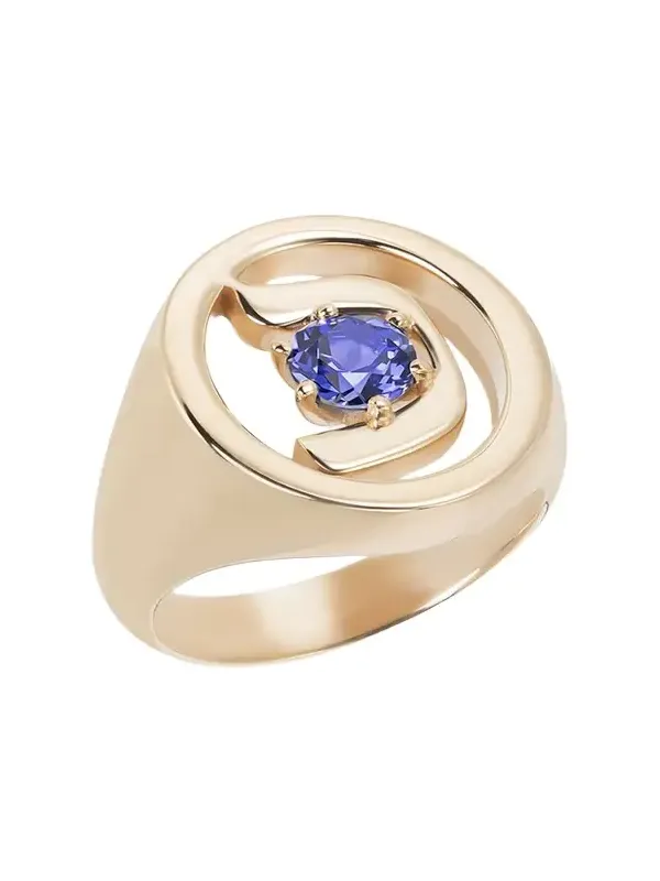 18K Gold Hebrew KHAF Initial Signet Ring 18K Gold Hebrew KHAF Initial Signet Ring