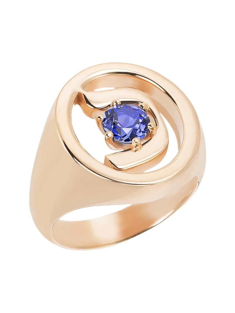 18K Gold Hebrew KHAF Initial Signet Ring 18K Gold Hebrew KHAF Initial Signet Ring