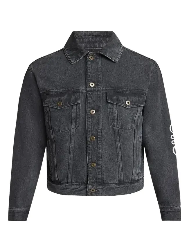 Men's Anagram Elbow Trucker Jacket Men's Anagram Elbow Trucker Jacket