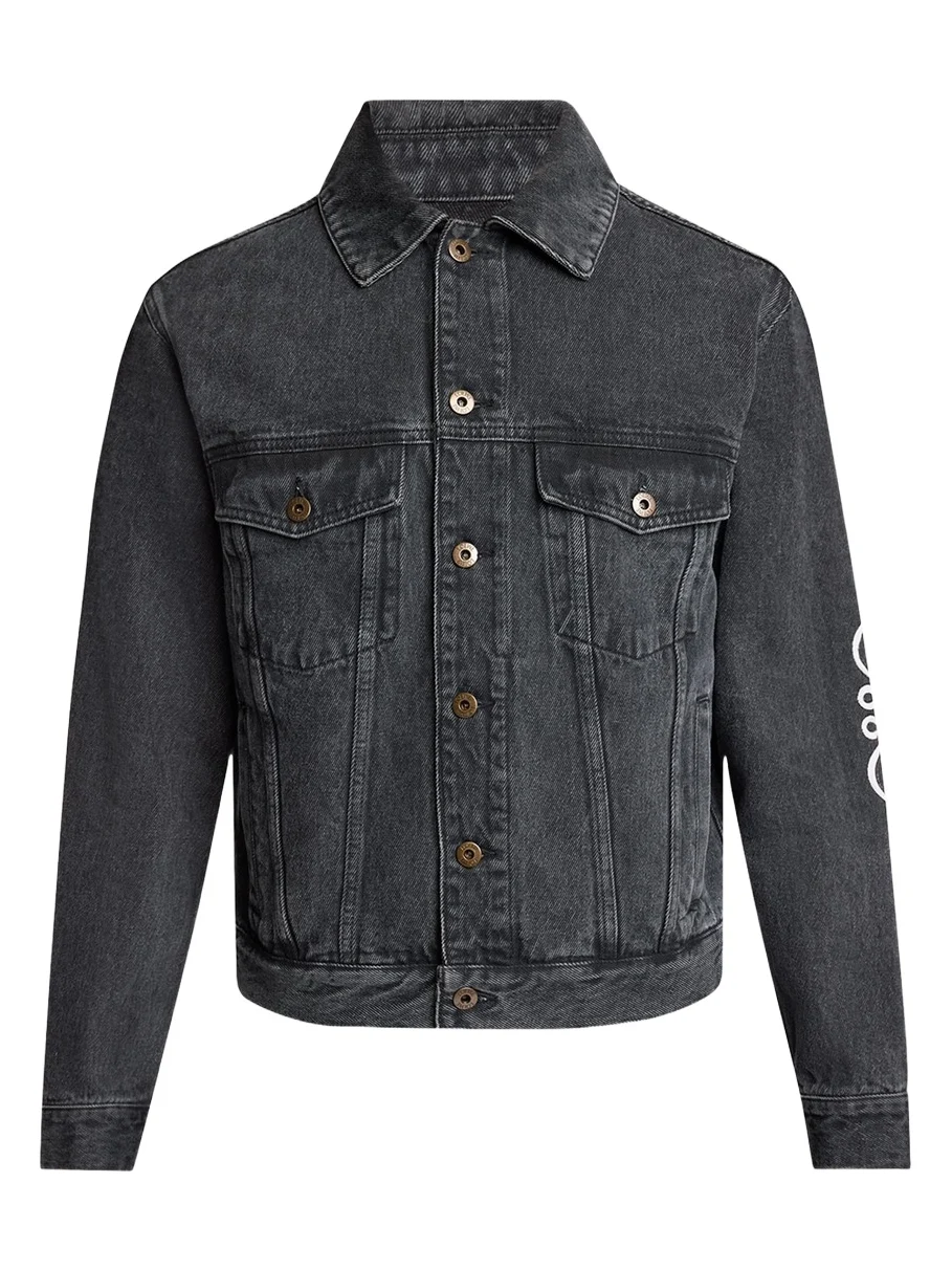 Men's Anagram Elbow Trucker Jacket