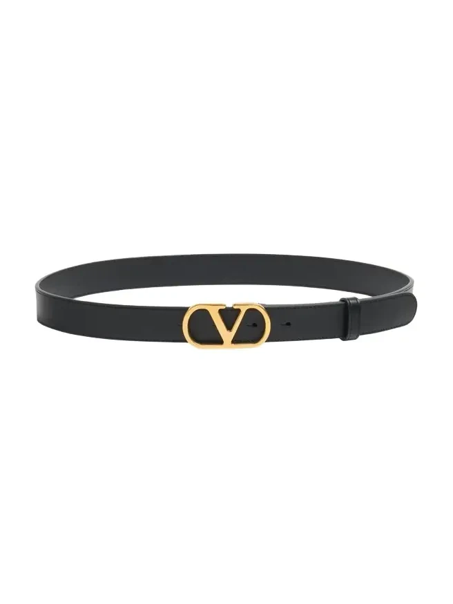 VLogo Signature Leather Belt, 30mm