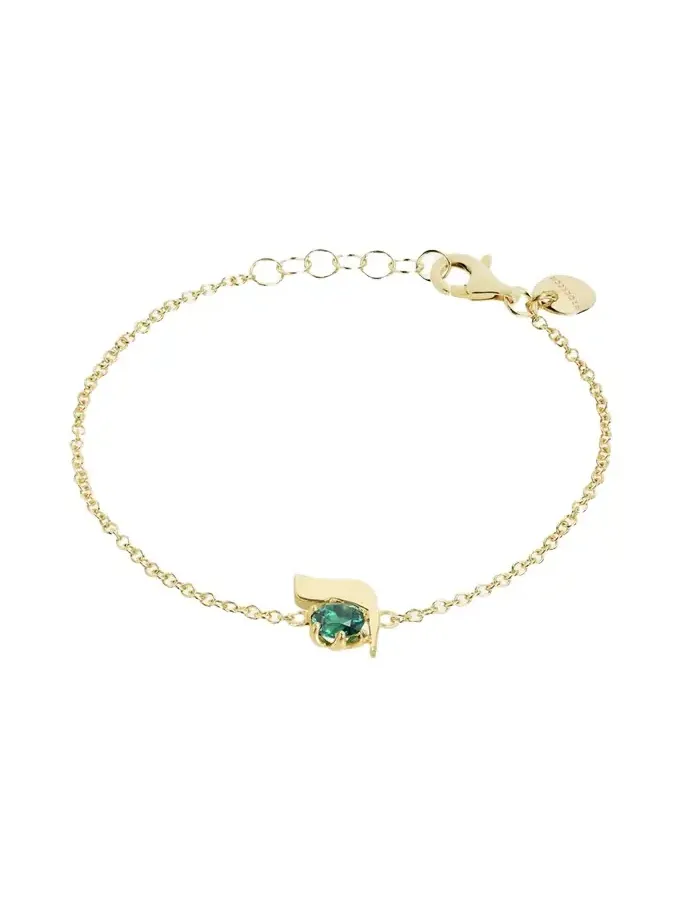 18K Gold Hebrew RESH Initial Bracelet 18K Gold Hebrew RESH Initial Bracelet