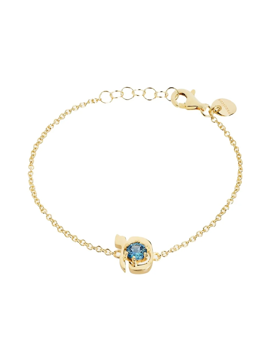 18K Gold Hebrew MEM Initial Bracelet 18K Gold Hebrew MEM Initial Bracelet
