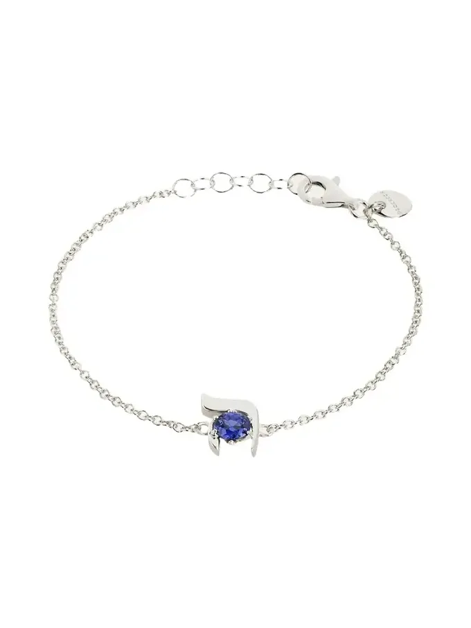 18K Gold Hebrew HEI Initial Bracelet