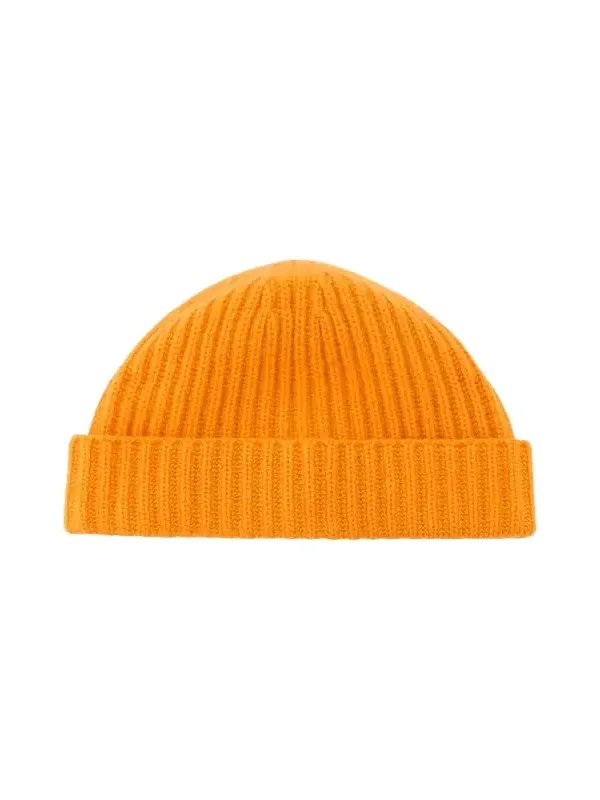 Men's Rib-Knit Cashmere Beanie Hat Men's Rib-Knit Cashmere Beanie Hat