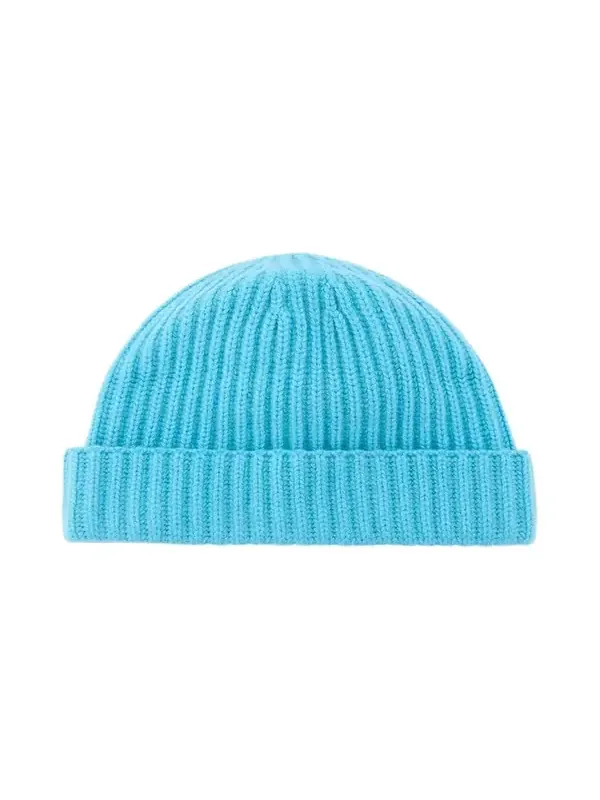Men's Rib-Knit Cashmere Beanie Hat Men's Rib-Knit Cashmere Beanie Hat