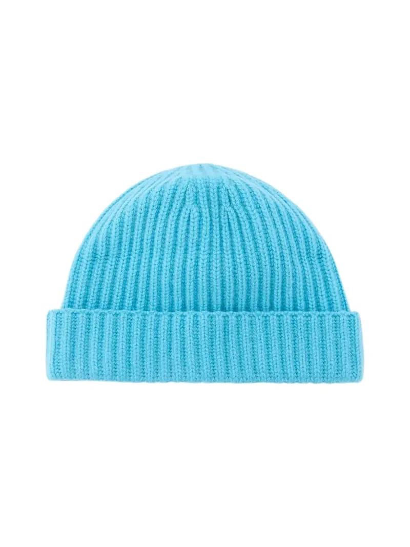 Men's Rib-Knit Cashmere Beanie Hat Men's Rib-Knit Cashmere Beanie Hat