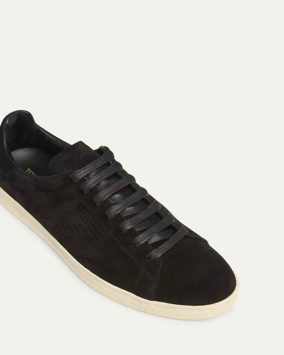 TOM FORD Men's Warwick Suede Sneakers | Thumbnail 5