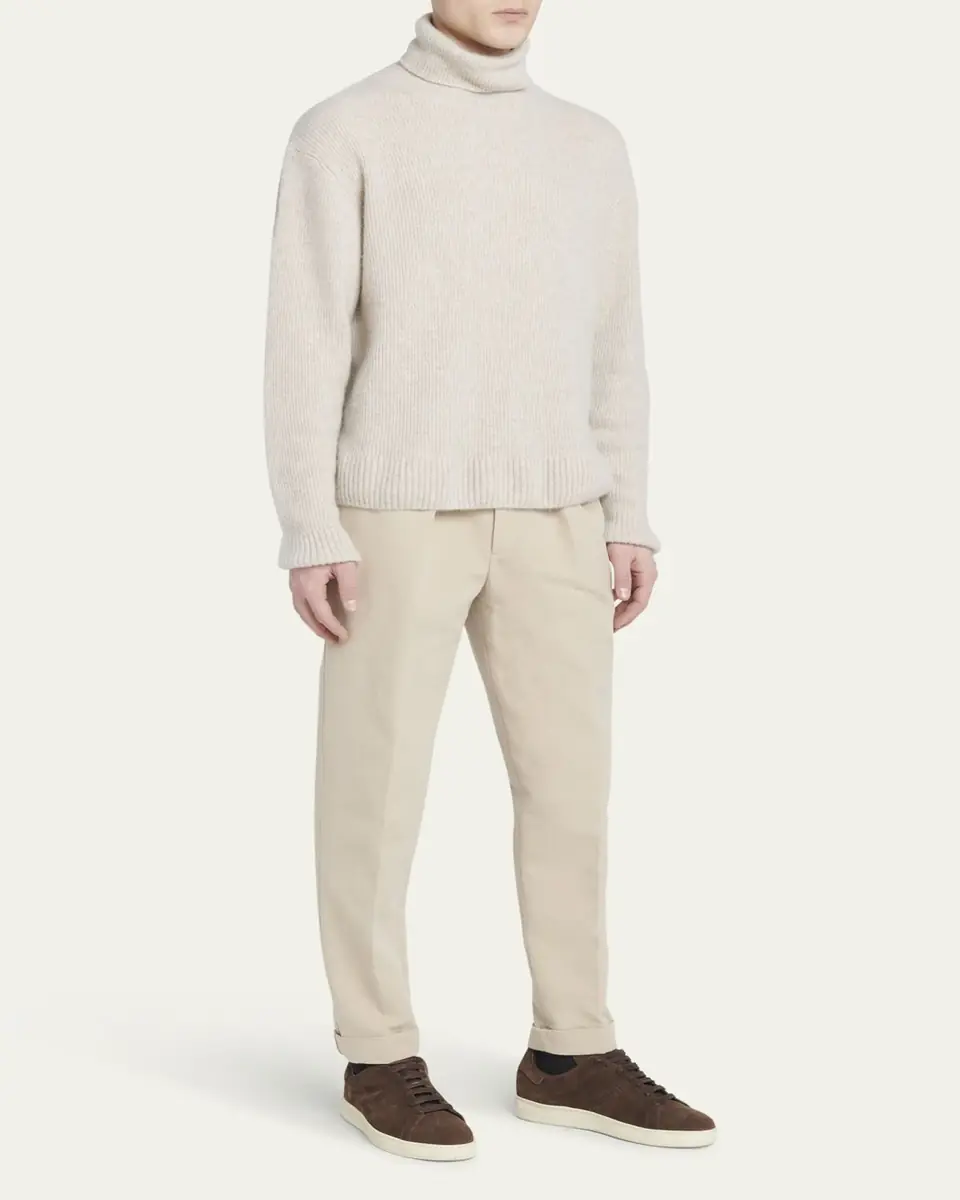 TOM FORD Men's Warwick Suede Sneakers | Thumbnail 7