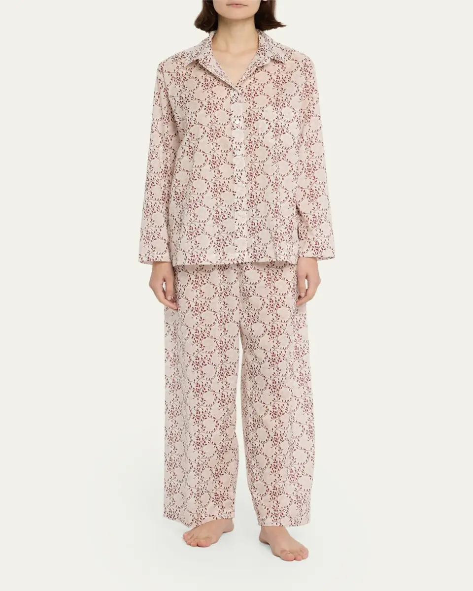Pour Les Femmes Long Sleeve Pajama Set | Thumbnail 6