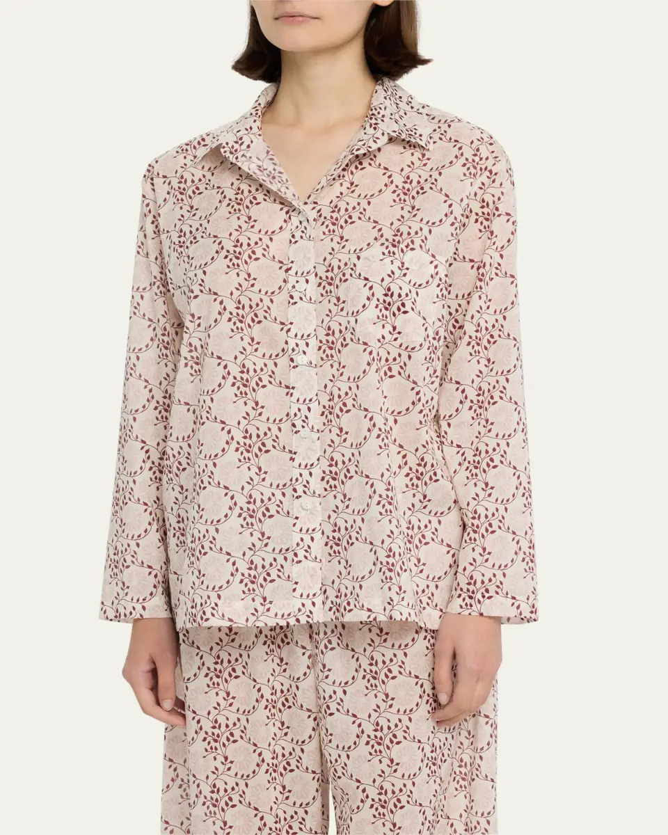 Pour Les Femmes Long Sleeve Pajama Set | Thumbnail 8