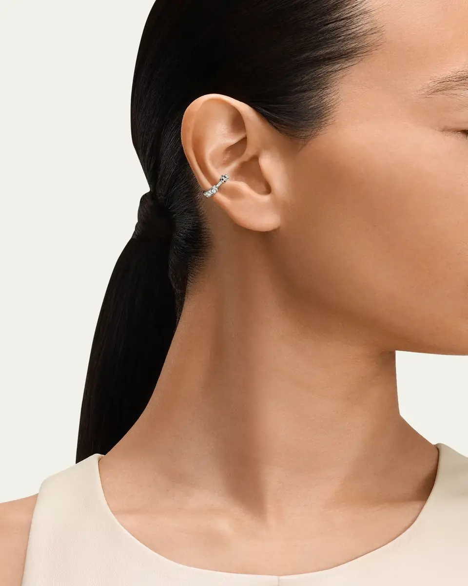 NOUVEL HERITAGE 18K Eternity Tuxedo Ear Cuff, Single | Thumbnail 2