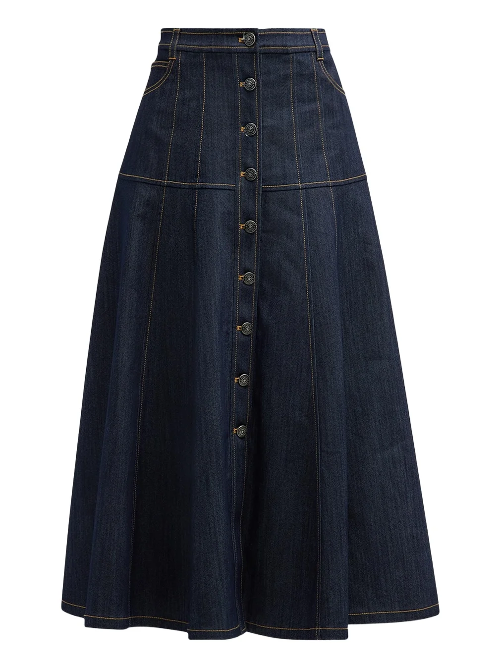 Veena Denim Midi Skirt Veena Denim Midi Skirt