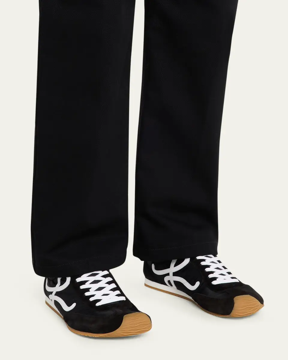Loewe Men's Ballet Runner 2.0 Nylon & Calfskin Sneakers | Thumbnail 2