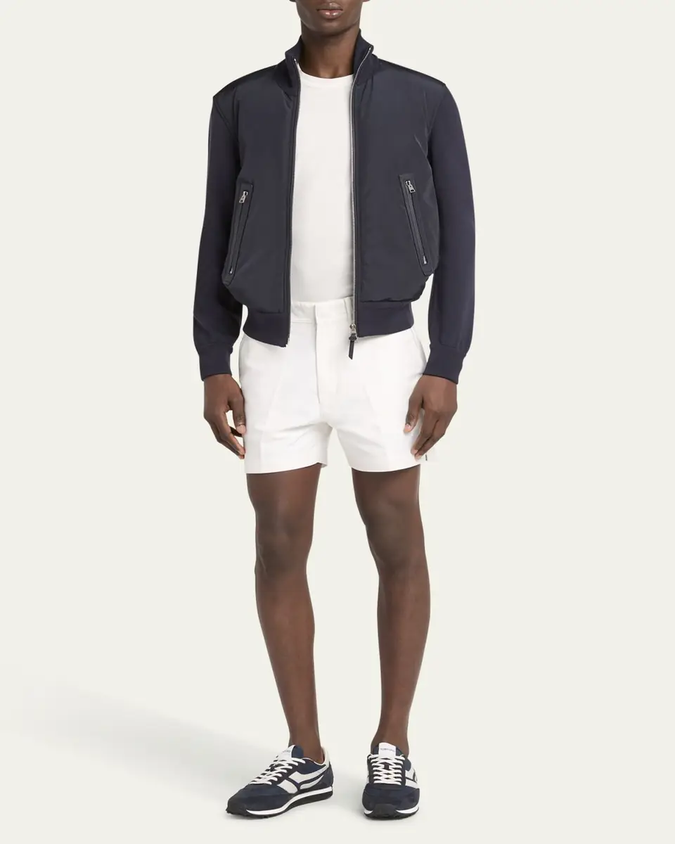 TOM FORD Men's Mick Tech Fabric and Suede Sneakers | Thumbnail 3 TOM FORD Men's Mick Tech Fabric and Suede Sneakers | Thumbnail 3