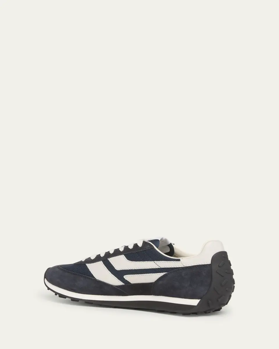 TOM FORD Men's Mick Tech Fabric and Suede Sneakers | Thumbnail 4 TOM FORD Men's Mick Tech Fabric and Suede Sneakers | Thumbnail 4