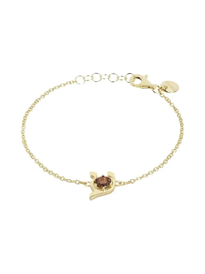 18K Gold Hebrew AYN Initial Bracelet 18K Gold Hebrew AYN Initial Bracelet