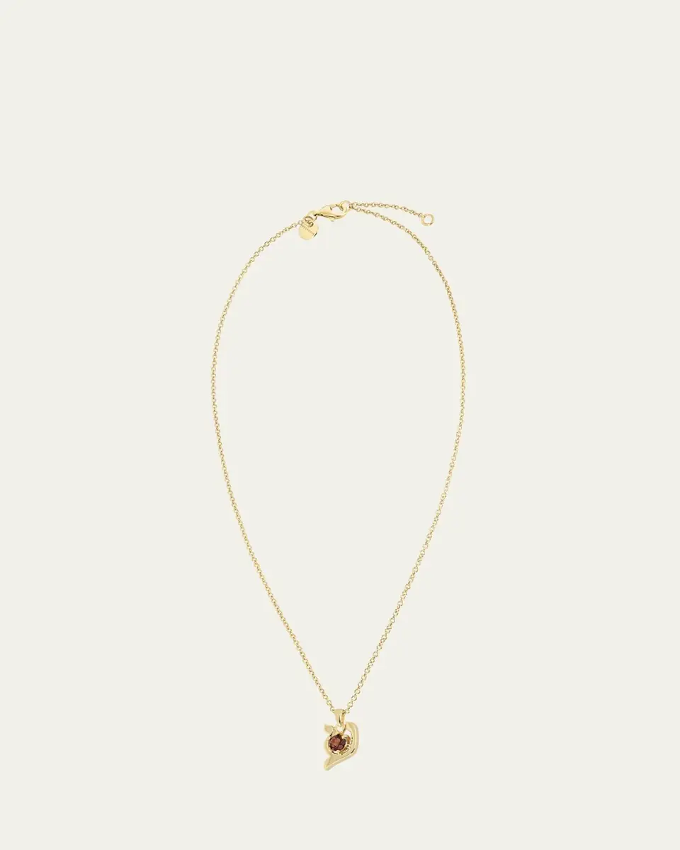 Procaccia Jewelry 18K Gold Hebrew AYN Initial Necklace | Thumbnail 6