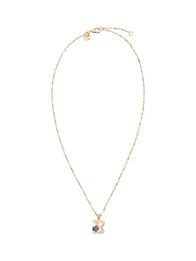18K Gold Hebrew ZADI Initial Necklace 18K Gold Hebrew ZADI Initial Necklace