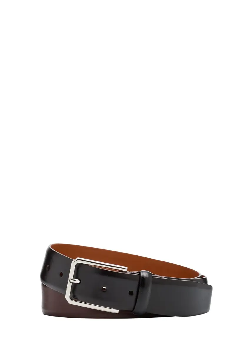 Santoni Men's Smooth Calfskin Belt | Thumbnail 3 Santoni Men's Smooth Calfskin Belt | Thumbnail 3