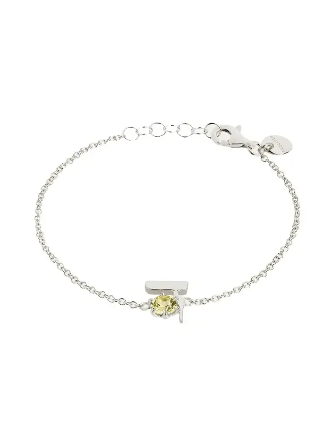 18K Gold Hebrew DALET Initial Bracelet 18K Gold Hebrew DALET Initial Bracelet