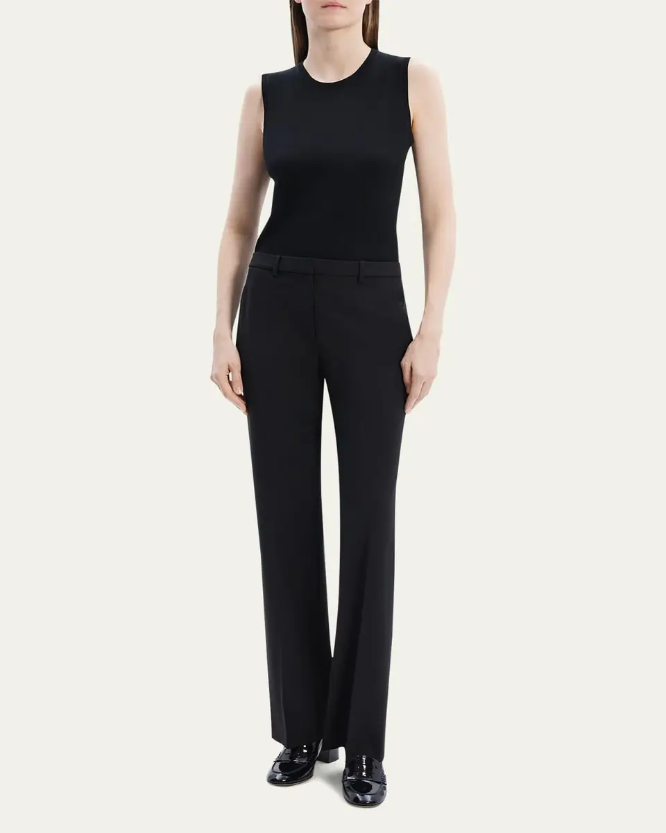 Theory Traceable Wool Slim Straight-Leg Trousers | Thumbnail 2 Theory Traceable Wool Slim Straight-Leg Trousers | Thumbnail 2