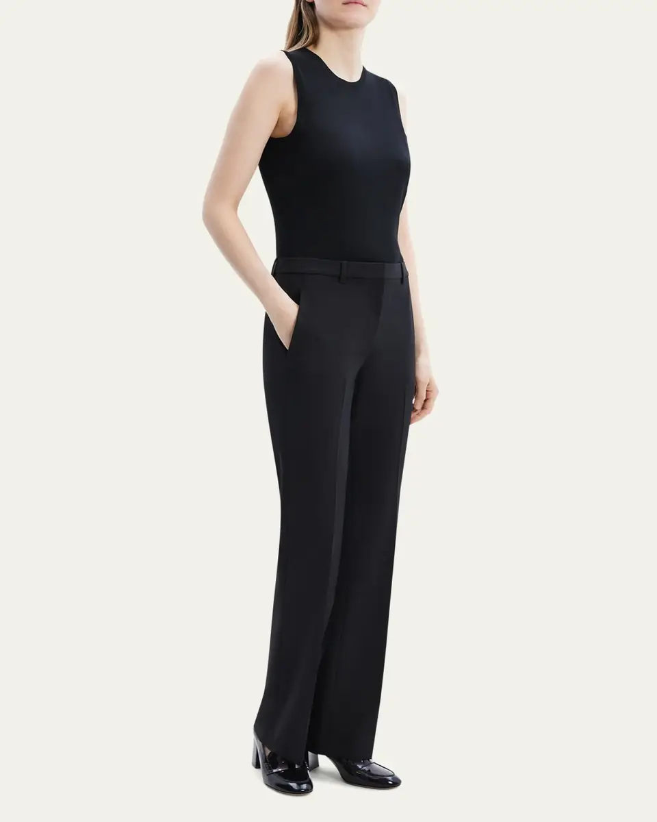 Theory Traceable Wool Slim Straight-Leg Trousers | Thumbnail 4 Theory Traceable Wool Slim Straight-Leg Trousers | Thumbnail 4