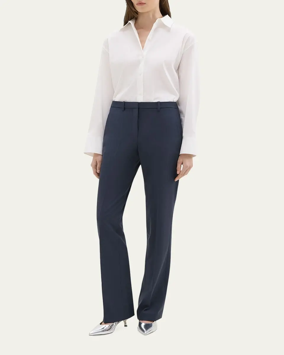 Theory Traceable Wool Slim Straight-Leg Trousers | Thumbnail 6 Theory Traceable Wool Slim Straight-Leg Trousers | Thumbnail 6