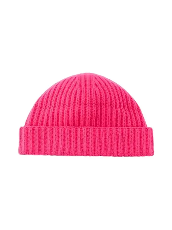 Men's Rib-Knit Cashmere Beanie Hat Men's Rib-Knit Cashmere Beanie Hat