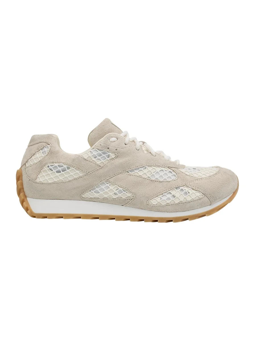 Bottega Veneta Orbit Suede Mesh Runner Sneakers