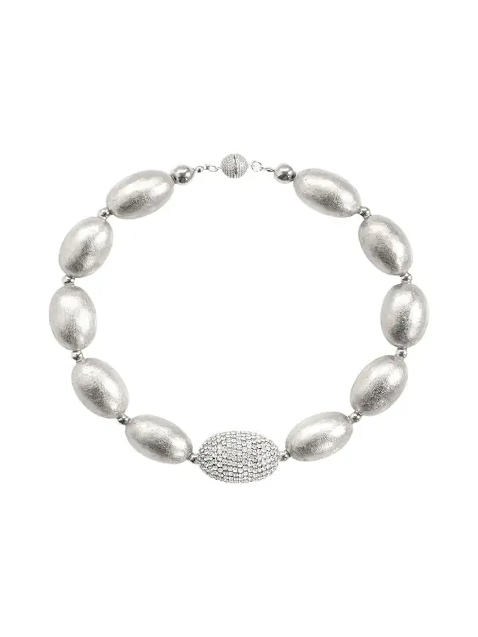 Cherie 18" Necklace in Silver Sheer