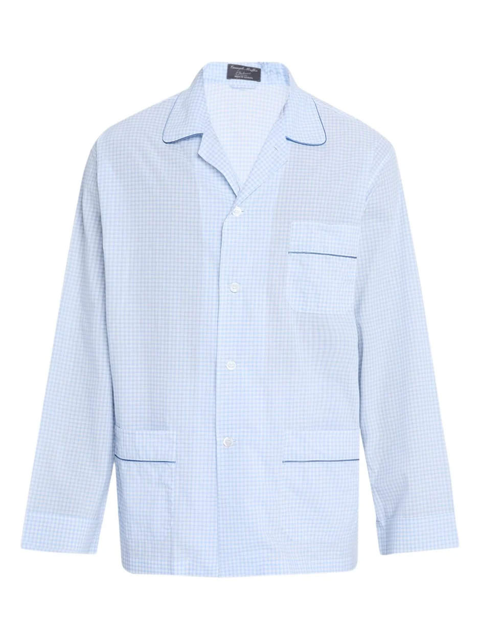 Men's Cali Cotton Gingham Long Pajama Set