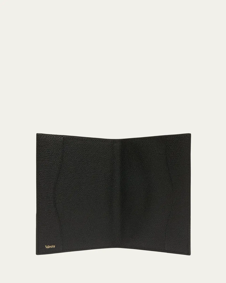 Valextra Men's Leather Passport Cover | Thumbnail 2