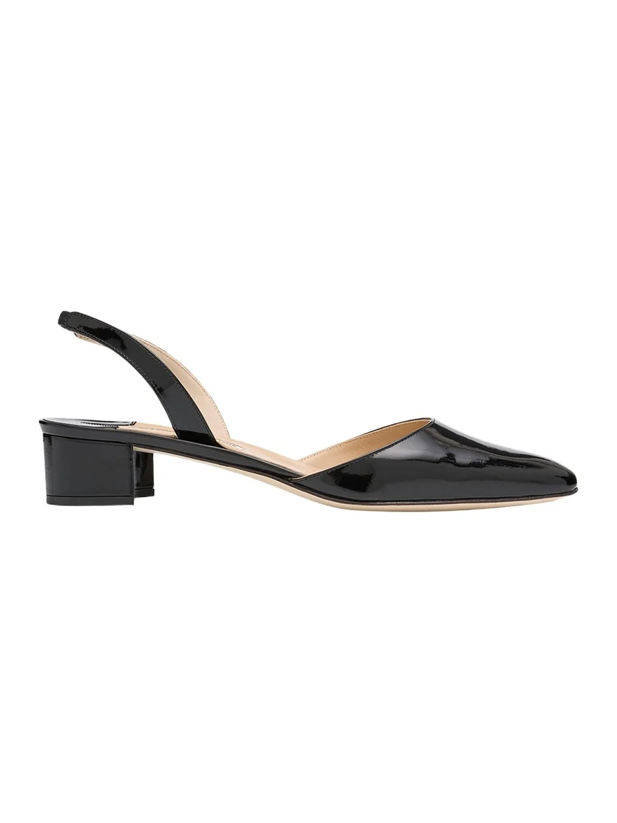 Aspro Leather Slingback Ballerina Pumps Aspro Leather Slingback Ballerina Pumps