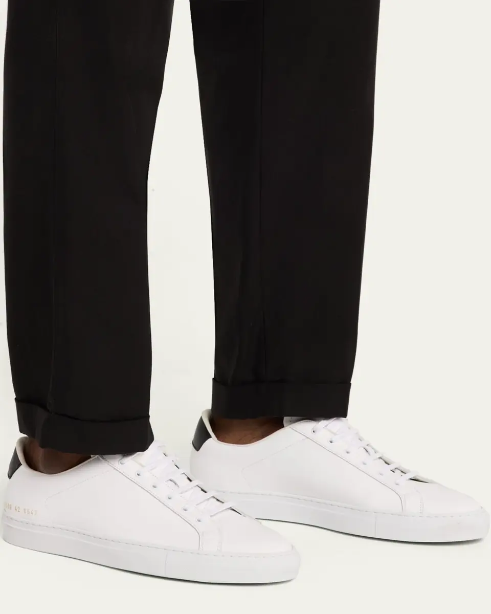Common Projects Men's Retro Classic Bicolor Leather Low-Top Sneakers | Thumbnail 2