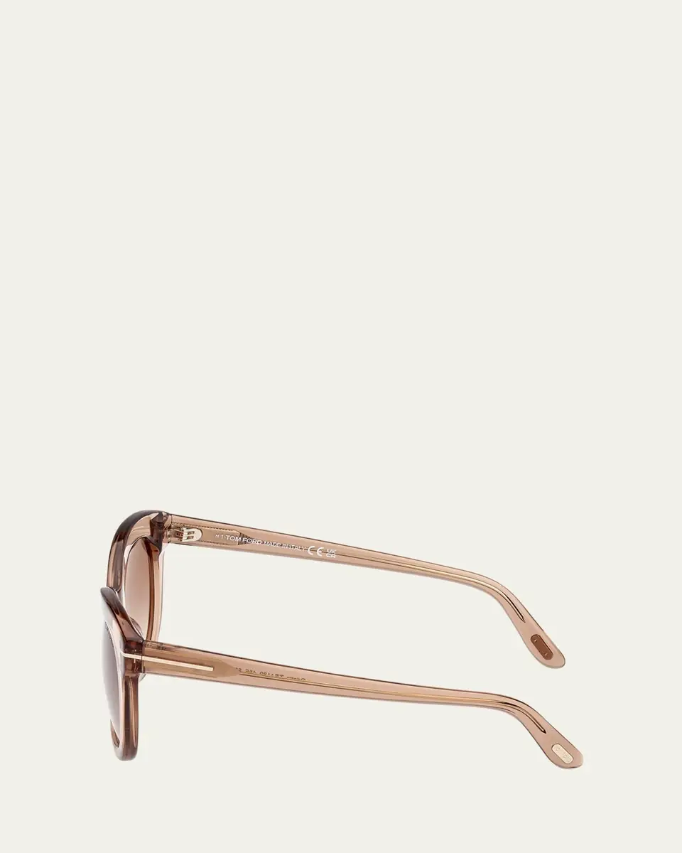 Tom Ford Odette Round Acetate Sunglasses | Thumbnail 3