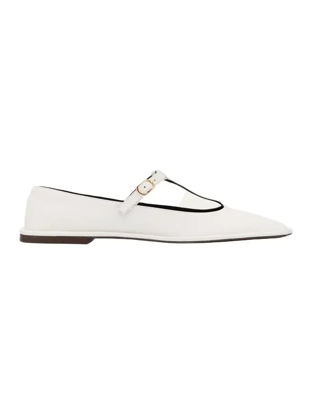 Leather T-Strap Ballerina Flats Leather T-Strap Ballerina Flats