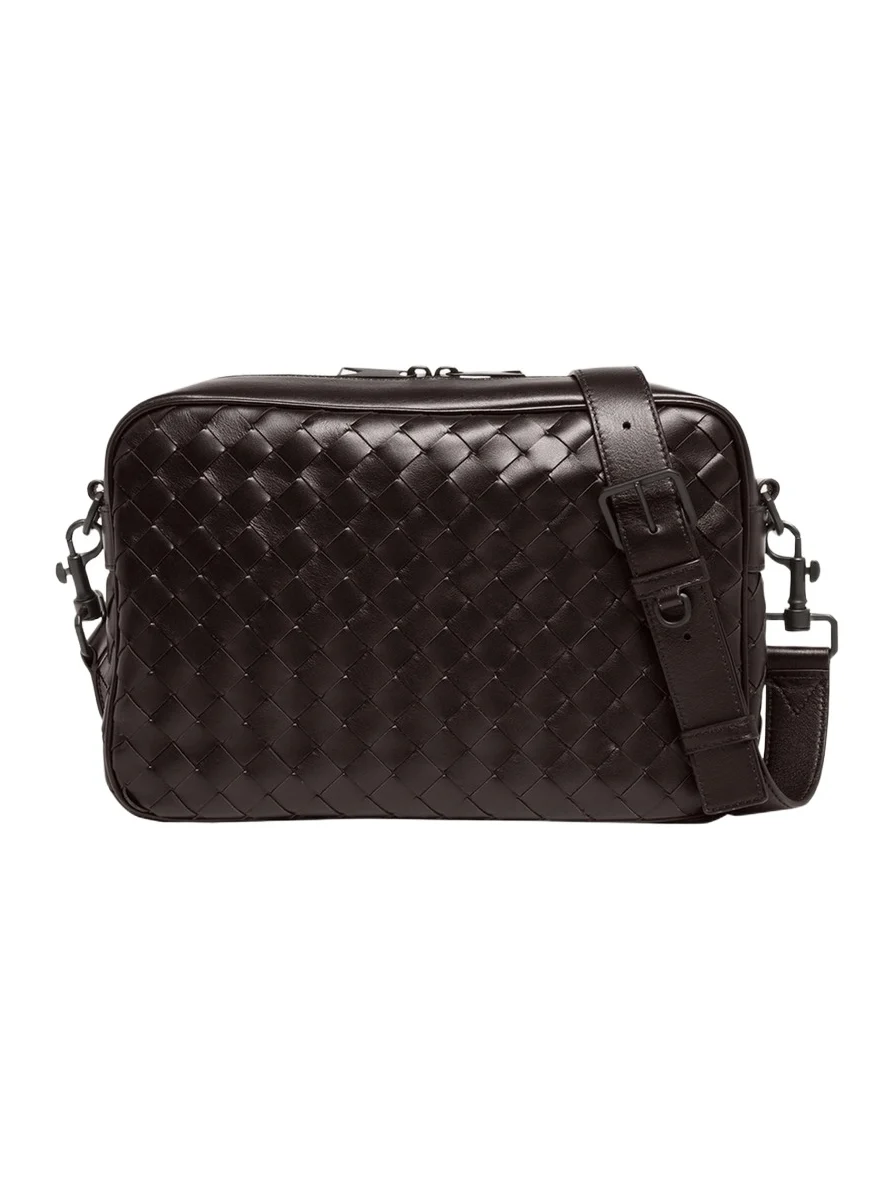 Bottega Veneta Men's Intrecciato Medium Crossbody Bag