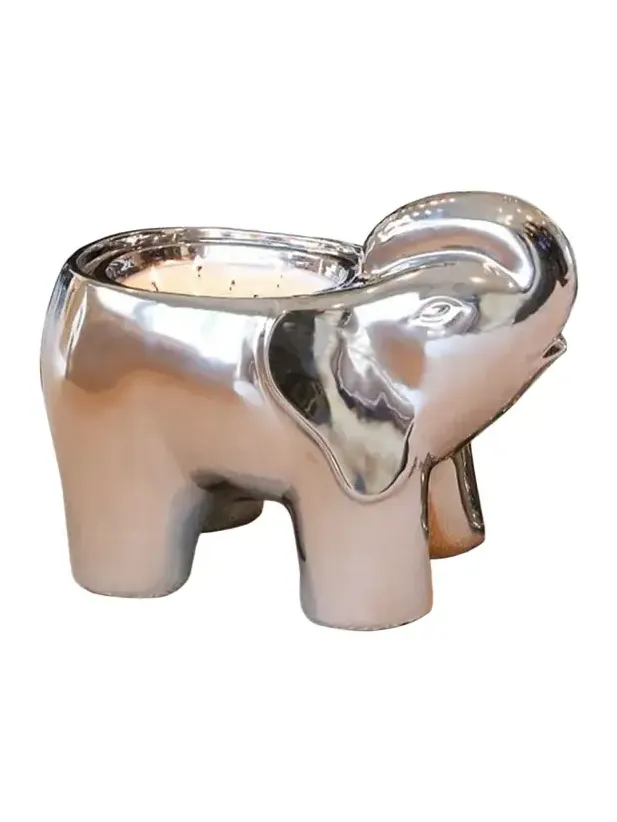 Silvertone Grand Elephant Candle, 20 oz. Silvertone Grand Elephant Candle, 20 oz.