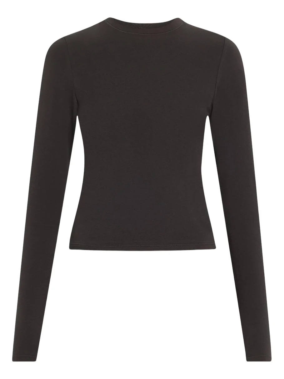 Cotton Jersey Long-Sleeve Crewneck T-Shirt Cotton Jersey Long-Sleeve Crewneck T-Shirt