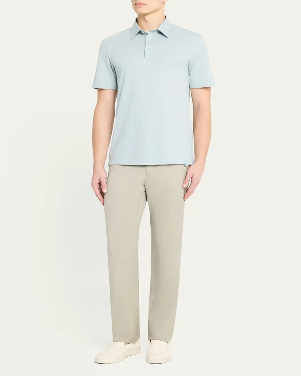 Brioni Men's Jersey Pique Polo Shirt | Thumbnail 2